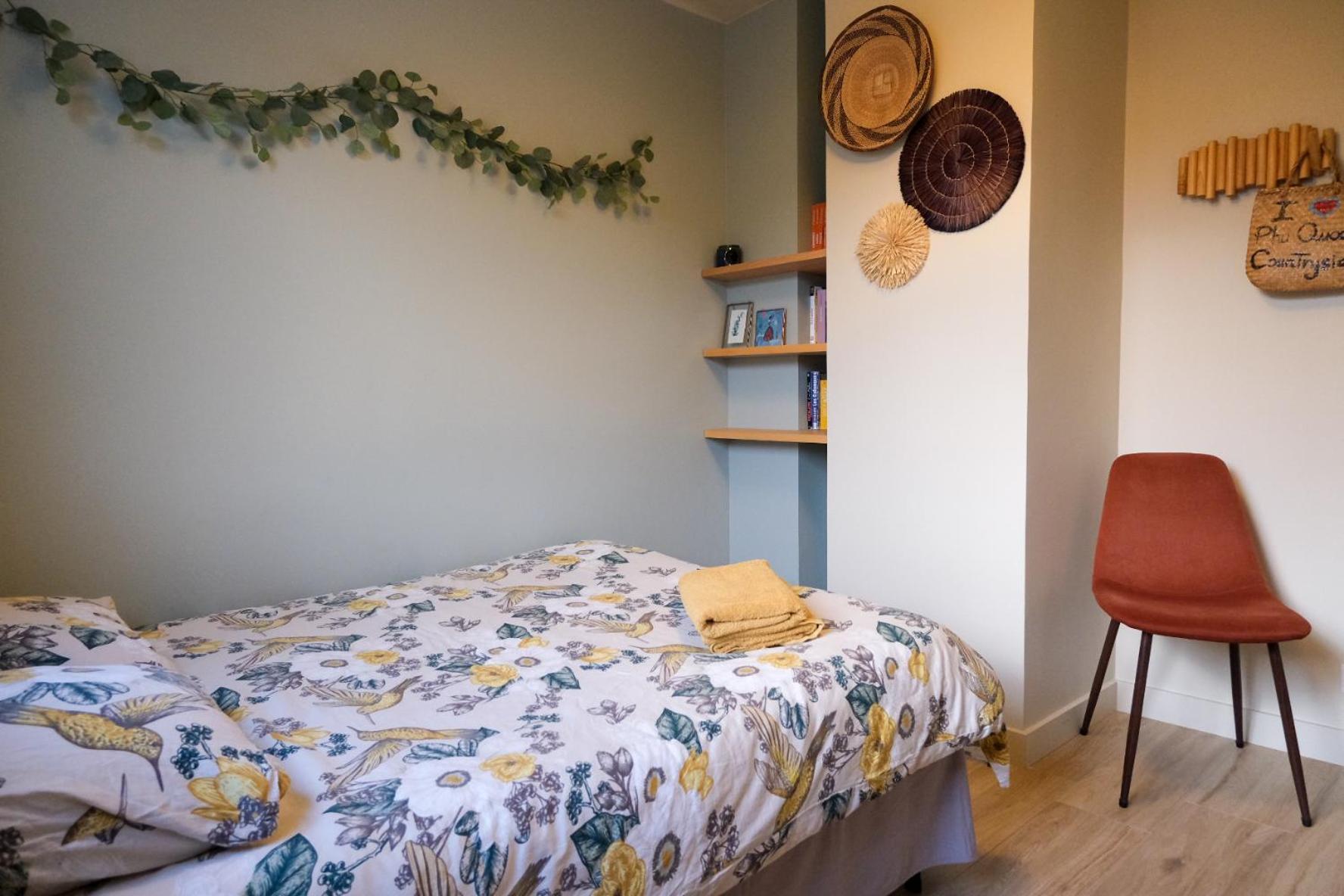 2 Queenbed Parking Clim Wifi Apartment *